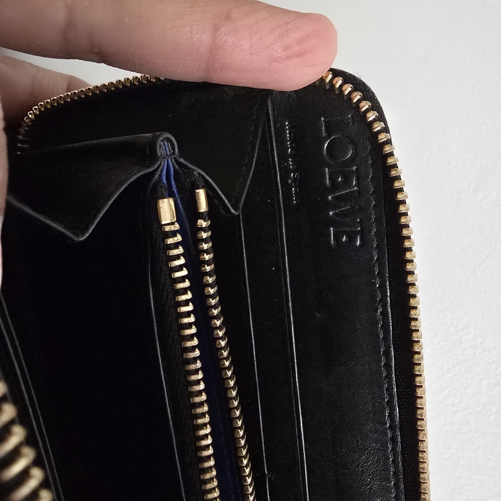 Loewe Black Wallet with Gold Accents - Picture 12 of 12
